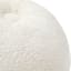 Crosby St. Cream Ball Shaped Throw Pillow, 12"