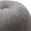 Grey Ball Shaped Throw Pillow, 12"