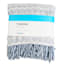 Light Blue Tribal Print Fringe Throw Blanket, 50x60
