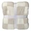 Honeybloom Grey Checkered Cozy Knit Throw Blanket, 50x60