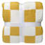 Honeybloom Yellow Checkered Cozy Knit Throw Blanket, 50x60