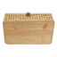 Small Brown Rattan Box with Clear Lid, 12x7
