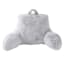Grey Faux Rabbit Fur Backrest