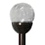 Solar Clear Crackle Small Globe Pathway Light