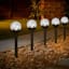 Solar Clear Crackle Small Globe Pathway Light