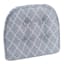 Grey Trellis Gripper Dining Chair Cushion with Non Skid Material