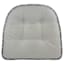 Grey Trellis Gripper Dining Chair Cushion with Non Skid Material