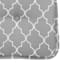 Grey Trellis Gripper Dining Chair Cushion with Non Skid Material