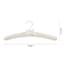 6-Piece Satin Hangers, Ivory
