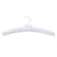 6-Piece Satin Hangers, White