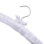 6-Piece Satin Hangers, White
