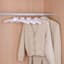 6-Piece Satin Hangers, White
