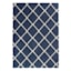 (D429) Brampton Blue Tufted Area Rug With Non-Slip Back, 5x7