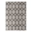 (D439) Zion Black & Grey Tufted Area Rug with Non-Slip Back, 5x7