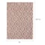 (D438) Jardel Blush Tufted Area Rug With Non-Slip Back, 5x7