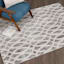 (D440) Sophelia Grey & Ivory Tufted Area Rug with Non-Slip Back, 5x7