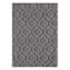 (D458) Jardel Grey Tufted Area Rug with Non-Slip Back, 5x7