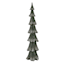 Homespun Holiday Green & White Glittered Tree, 15"