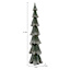 Homespun Holiday Green & White Glittered Tree, 15"