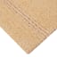 2-Pack Yellow Simple Stripe Bath Rug Set, 17x24 & 20x32