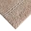 2-Pack Brown Simple Stripe Bath Rug Set, 17x24 & 20x32
