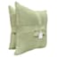 2-Pack Green Textured Chenille Throw Pillows, 18"