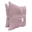 2-Pack Purple Textured Chenille Throw Pillows, 18"