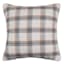 Honeybloom Woven Plaid Throw Pillow, 18"