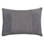 Honeybloom Blue Woven Textured Throw Patch Pillow, 14x20