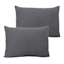 Honeybloom 3-Piece Dark Grey Cotton Dash Matelasse Duvet Set, King