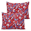 Providence 3-Piece Red Cotton Jacobean Pin Dot Jacquard Coverlet Set, Full/Queen