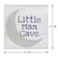 Little Man Cave Plank Canvas Wall Art, 12"