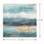 Aqua Striations Canvas Wall Art, 12"