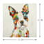 Rainbow Dog Portrait Canvas Wall Art, 12"