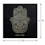 Hamsa Hand Canvas Wall Art, 12"