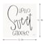 Hello Sweet Cheeks Canvas Wall Art, 12"