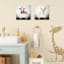 Bathtub Cow Canvas Wall Art, 12"