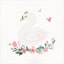 Tiny Dreamers Swan Canvas Wall Art, 12"