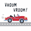 Tiny Dreamers Car Canvas Wall Art, 12"