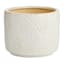 Found & Fable Indoor White Reactive Glaze Geo Planter, Large