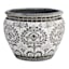 Black & White Mosaic Outdoor Planter, Large