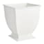 Providence Audrey White Metal Outdoor Planter, Large