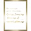 Glass Framed Never Give Up Sentiment Foiled Wall Sign, 12x16