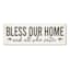 Bless Our Home & All Who Enter Textured Canvas Wall Sign, 12x36