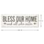 Bless Our Home & All Who Enter Textured Canvas Wall Sign, 12x36