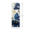 Glorious Blue Blooms Panel Canvas Wall Art, 12x36