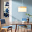 Glorious Blue Blooms Panel Canvas Wall Art, 12x36