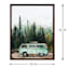 Retro Van In The Woods Framed Wood Wall Decor, 16x20