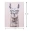 Llama Glasses Canvas Wall Art, 12x16
