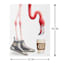 Fashion Flamingo Canvas Wall Art, 12x16